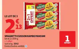 Auchan PANZANI Spaghetti cuisson rapide offre