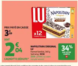 Auchan LU Napolitain l'original offre