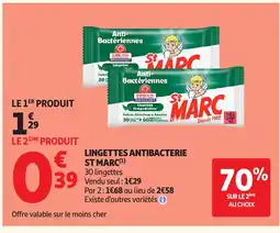 Auchan ST MARC Lingettes antibacterie offre