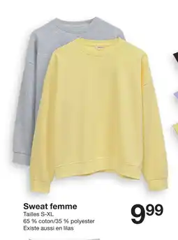 Zeeman Sweat femme offre