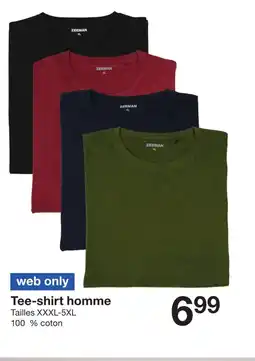 Zeeman Tee-shirt homme offre