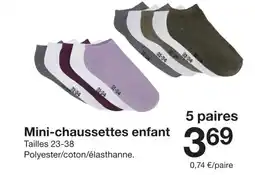 Zeeman Mini-chaussettes enfant offre