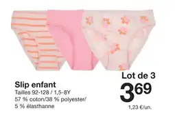 Zeeman Slip enfant offre