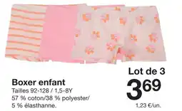 Zeeman Boxer enfant offre