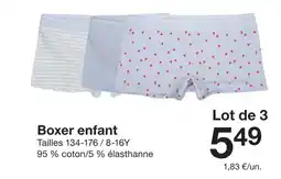 Zeeman Boxer enfant offre