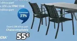 JYSK GLOMFJORD Chaise empilable offre