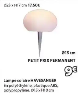 JYSK HAVESANGER Lampe solaire offre