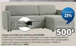 JYSK MOMMARK Canapé convertible avec méridienne offre