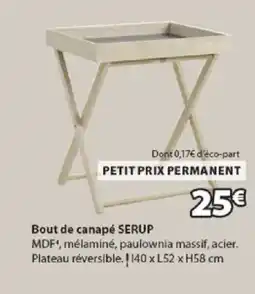 JYSK SERUP Bout de canapé offre