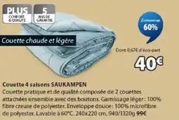 JYSK SAUKAMPEN Couette 4 saisons offre
