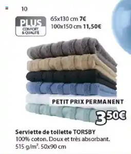 JYSK TORSBY Serviette de toilette offre