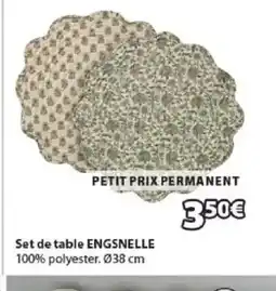 JYSK ENGSNELLE Set de table offre