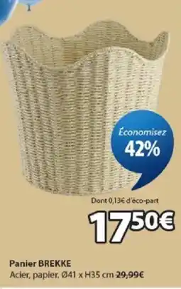 JYSK BREKKE Panier offre