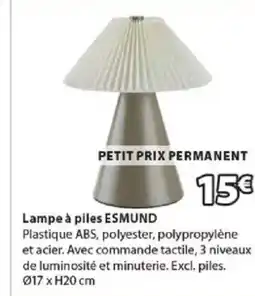 JYSK ESMUND Lampe à piles offre