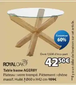 JYSK AGERBY Table basse offre