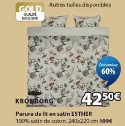 JYSK ESTHER Parure de lit en satin offre