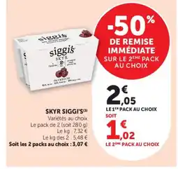 Super U SIGGI'S Skyr offre