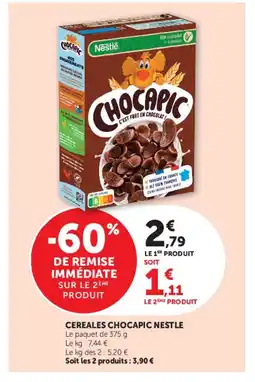 Super U Cereales chocapic nestle offre
