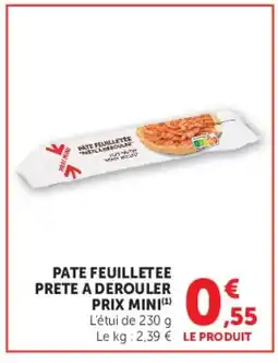 Super U Pate feuilletee prete a derouler prix mini offre