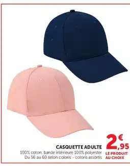 Super U Casquette adulte offre