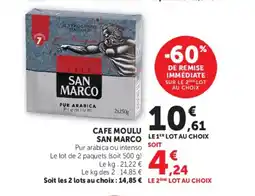 Super U SAN MARCO Cafe moulu offre