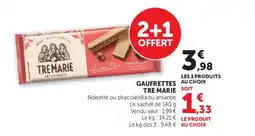 Super U TRE MARIE Gaufrettes offre