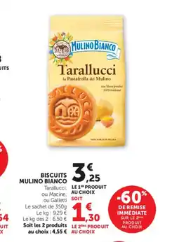 Super U MULINO BIANCO Biscuits offre