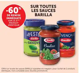 Super U BARILLA Sur toutes les sauces offre