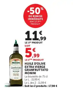 Super U GRANFRUTTATO Huile d'olive extra vierge offre