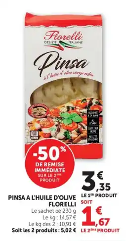Super U FLORELLI Pinsa a l'huile d'olive offre
