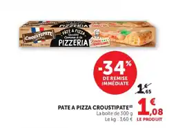 Super U CROUSTIPATE Pate a pizza offre