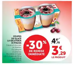 Super U Coupes de glace la gelateria di piazza offre
