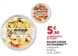 Super U Salade caesar ou italienne offre