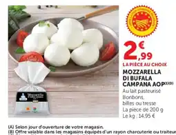 Super U Mozzarella di bufala campana aop offre