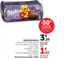 Super U MILKA Gateaux offre