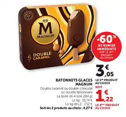 Super U MAGNUM Batonnets glaces offre