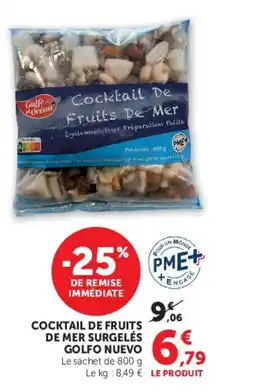 Super U GOLFO NUEVO Cocktail de fruits de mer surgelés offre