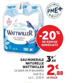 Super U WATTWILLER Eau minerale naturelle offre