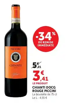 Super U Chianti docg rouge piccini offre