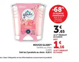 Super U GLADE Bougie offre
