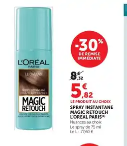 Super U L'OREAL PARIS Spray instantane magic retouch offre