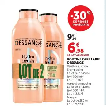 Super U DESSANGE Routine capillaire offre