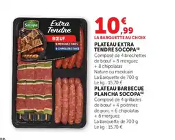 Super U SOCOPA Plateau extra tendre offre