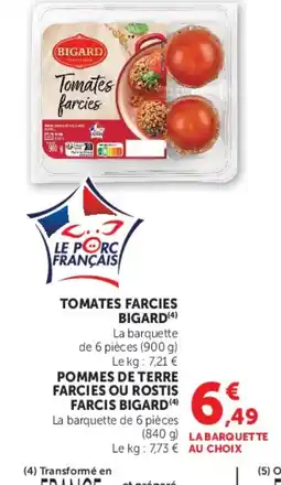 Super U BIGARD Tomates farcies offre