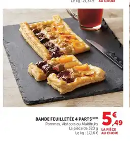 Super U Bande feuilletée 4 parts offre