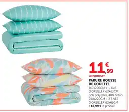 Super U Parure housse de couette offre