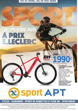 E.Leclerc Sport Vtt mixte 29" à assistance électrique atom pro offre