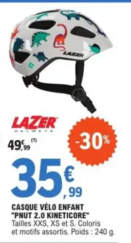 E.Leclerc Sport Casque vélo enfant pnut 2.0 kineticore offre
