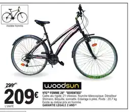 E.Leclerc Sport WOODSUN Vtc femme 28 seventies offre