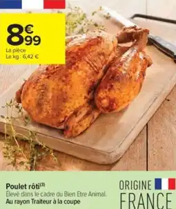 Carrefour Contact Poulet rôti offre